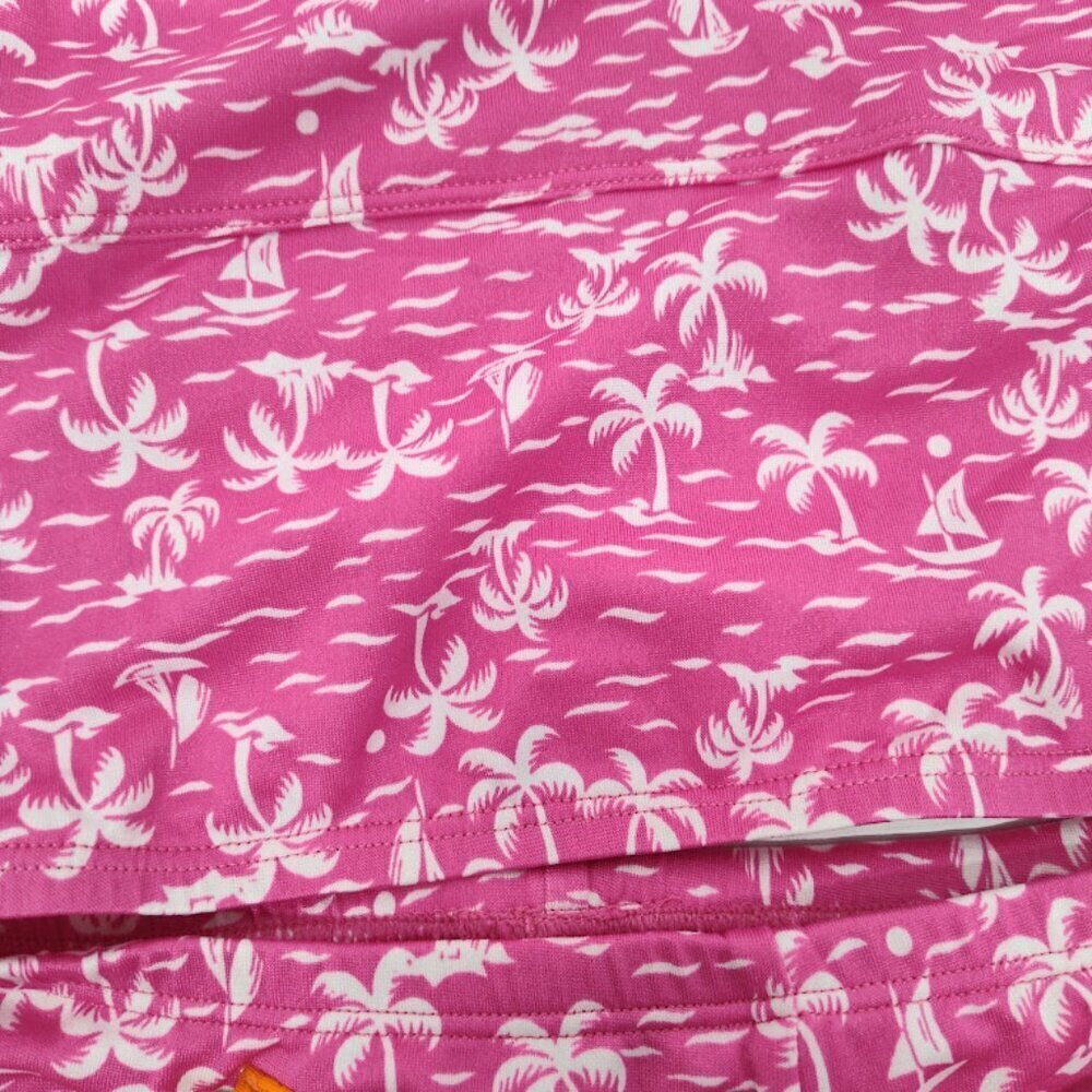 Speedo Tropical Breeze Girls Swimsuit 2 Piece Size 12 NWT Pink with White Palm - Picture 11 of 11